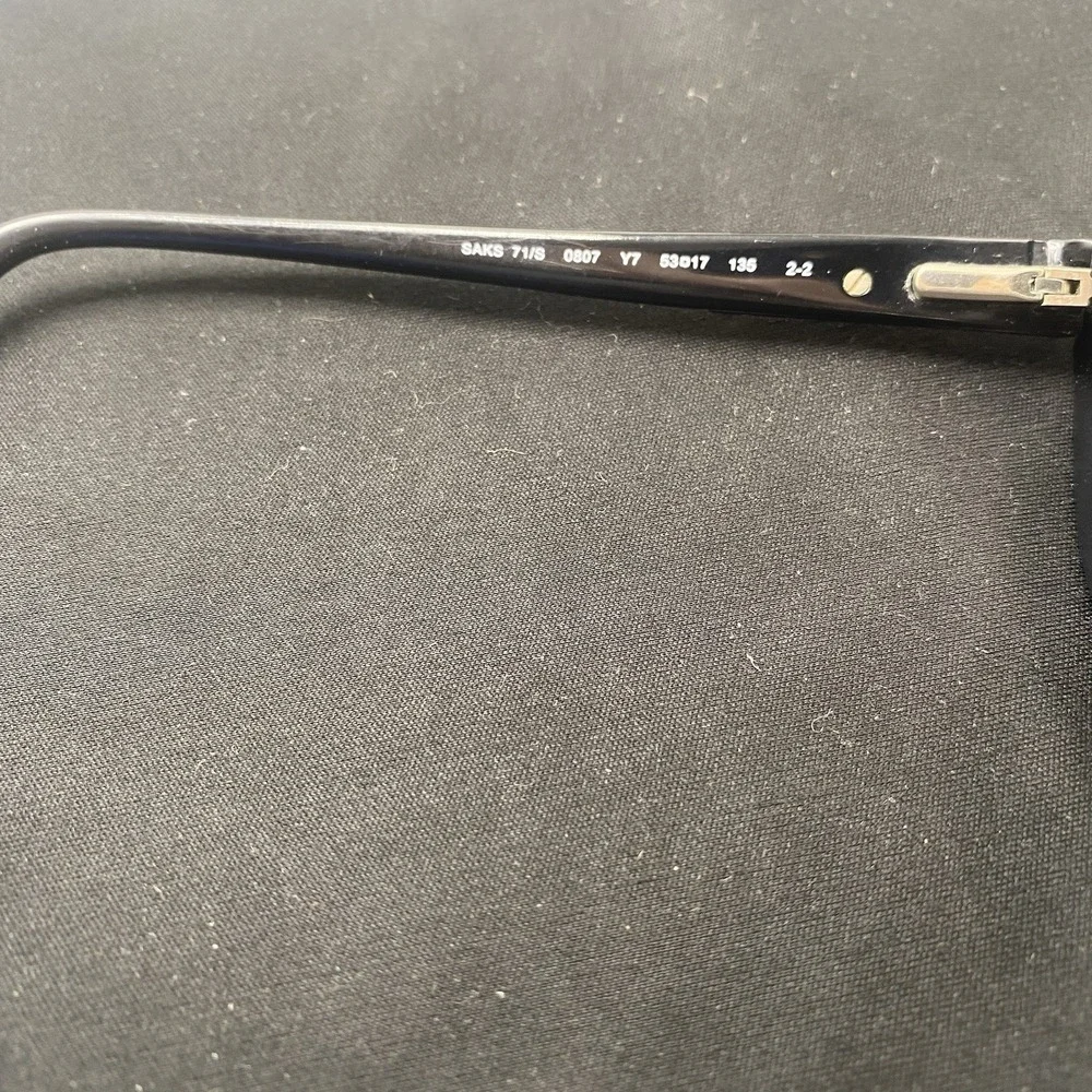 Saks Fifth Avenue Sunglasses Women FRAME ONLY SAKS 71/S 53-17-135 Black 673